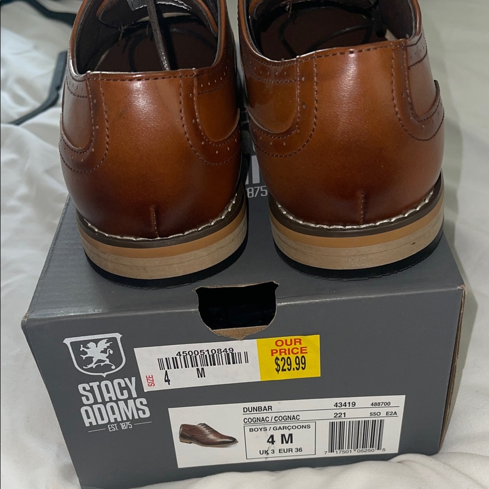 Stacy Adams Kid’s Cognac Oxfords